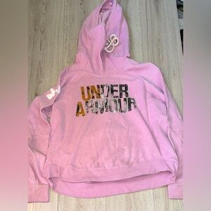 Under Armour Pink purple hooded sweater Hoodie Sweatshirt
